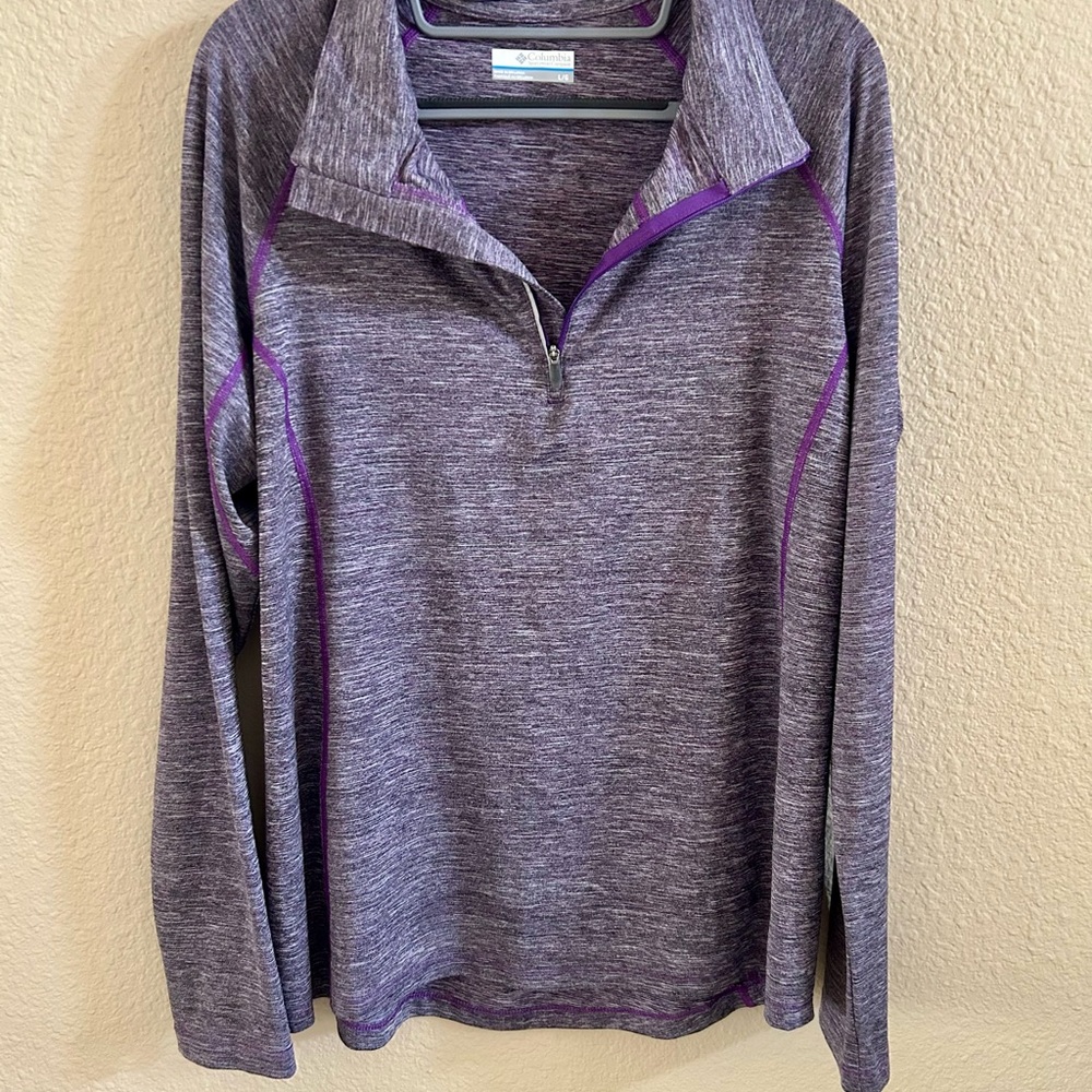 Columbia Purple Quarter-Zip Pullover